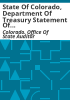 State_of_Colorado__Department_of_Treasury_statement_of_federal_land_payments_for_the_year_ended_September_30__2012